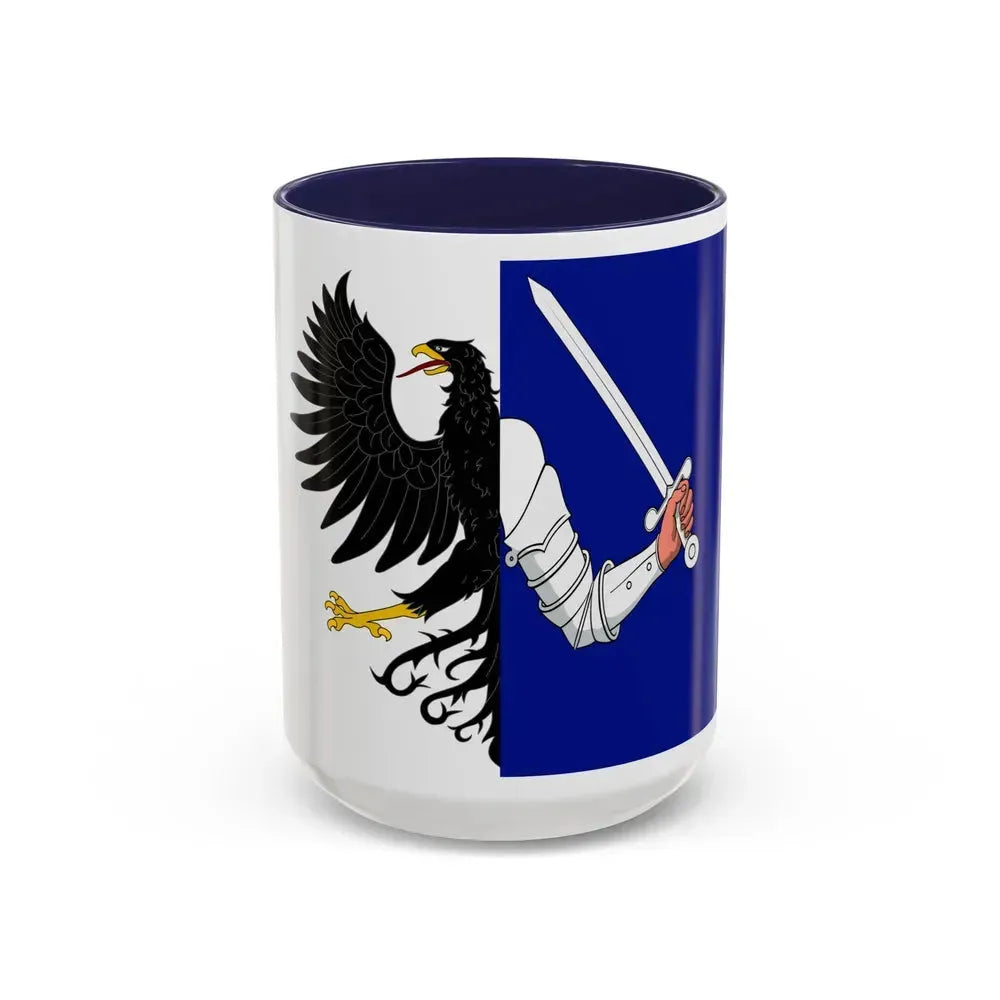 Flag of Connacht Ireland - Accent Coffee Mug 15oz Navy - Go Mug Yourself