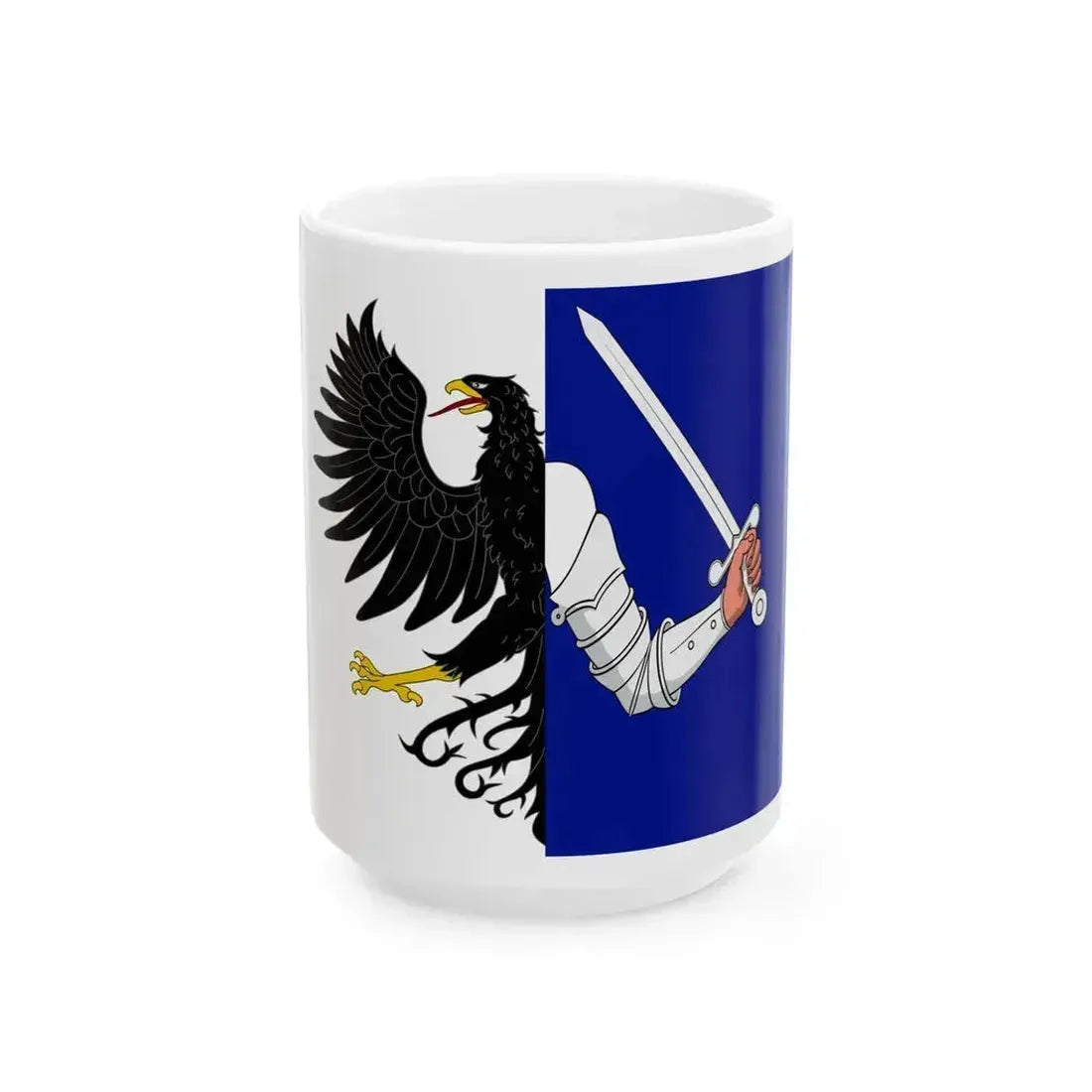 Flag of Connacht Ireland - White Coffee Mug 15oz - Go Mug Yourself