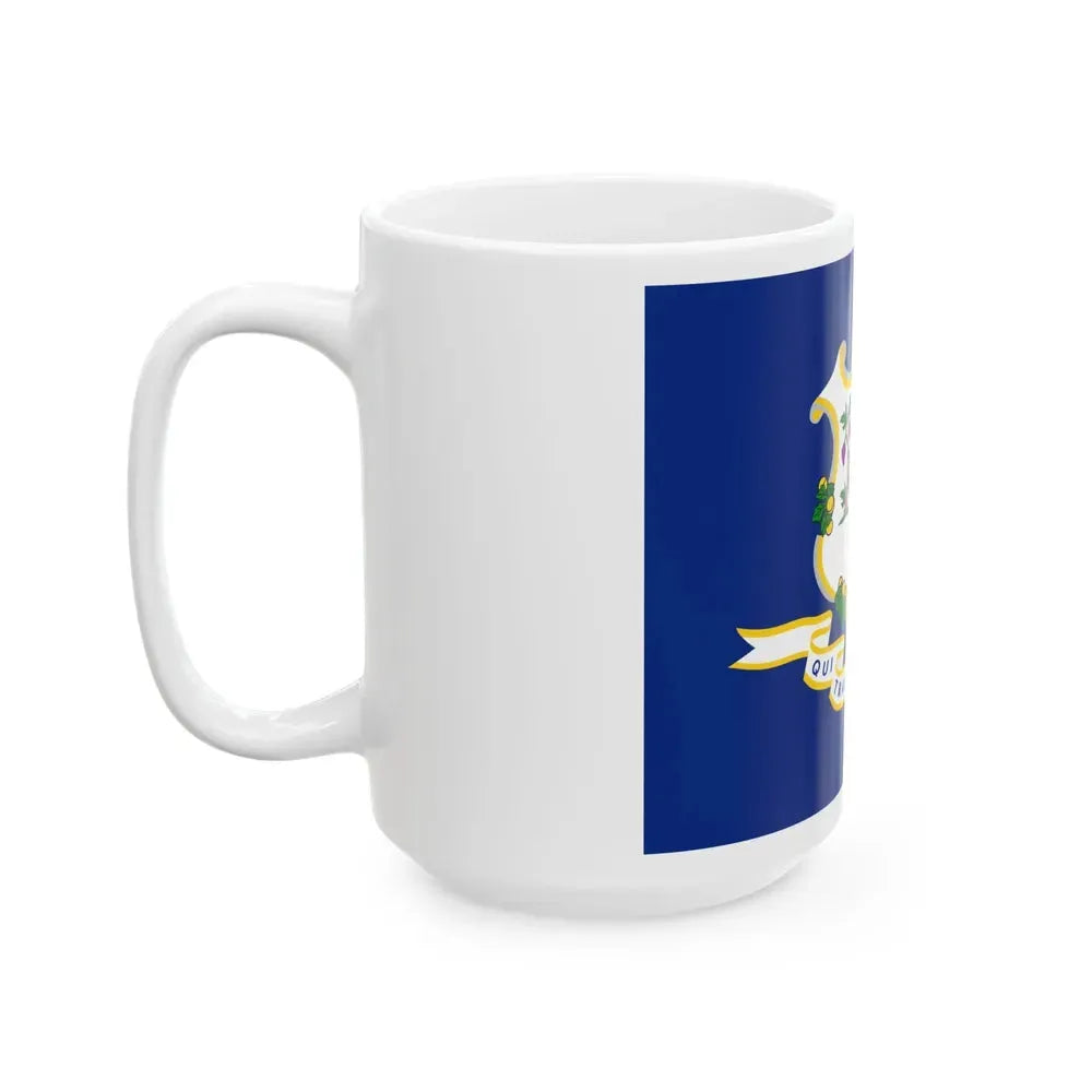 Flag of Connecticut (United States) White Coffee Mug - Go Mug Yourself