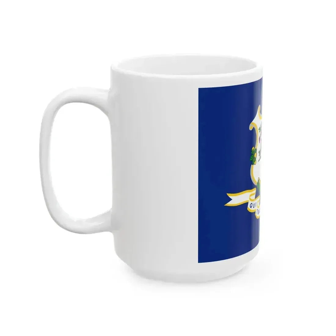 Flag of Connecticut (United States) White Coffee Mug - Go Mug Yourself