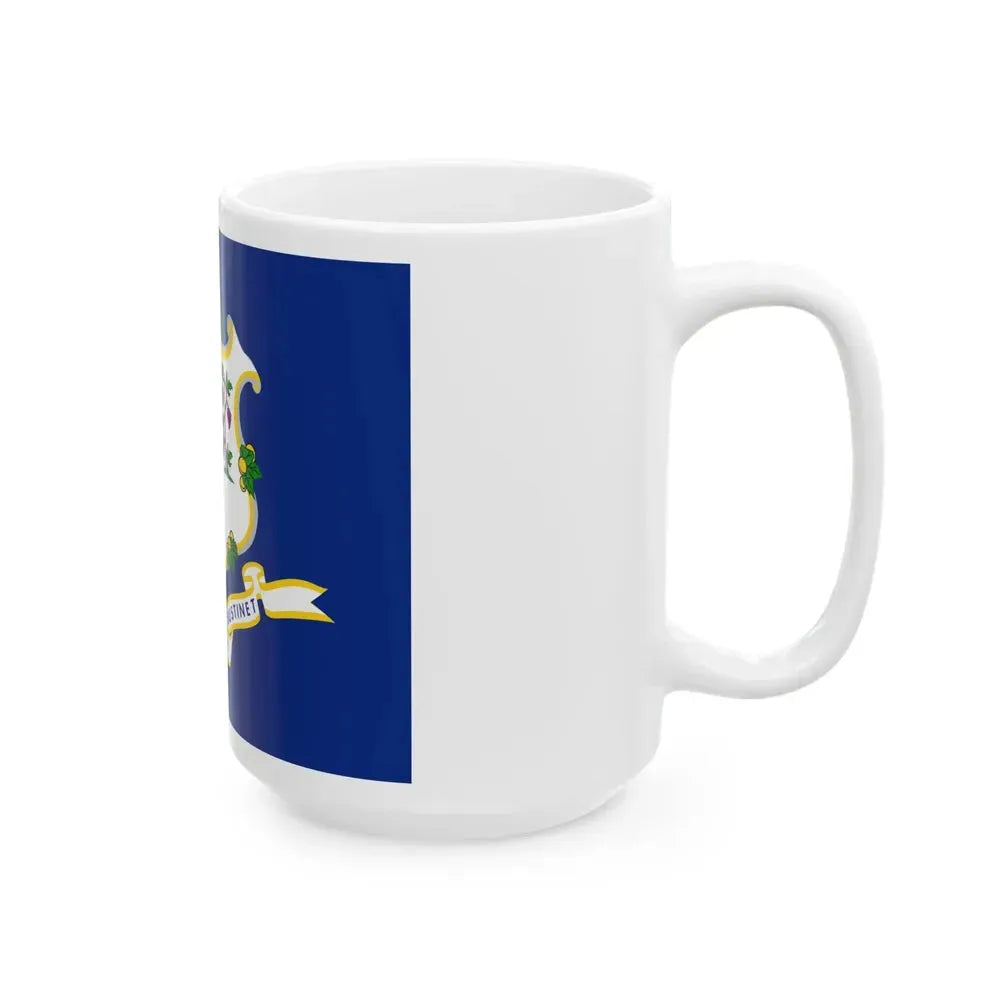 Flag of Connecticut (United States) White Coffee Mug - Go Mug Yourself