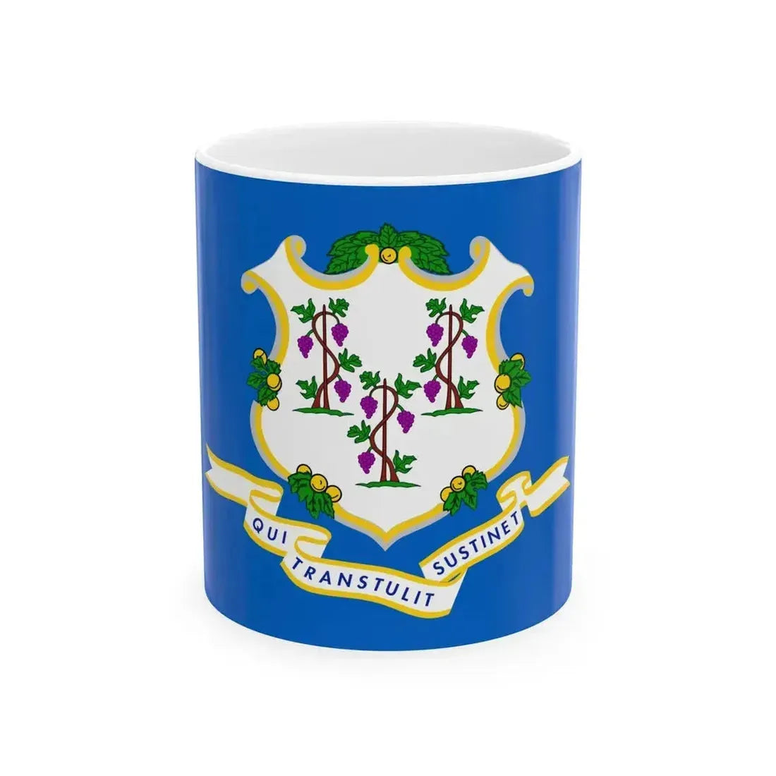 Flag of Connecticut Varient (United States) White Coffee Mug 11oz - Go Mug Yourself
