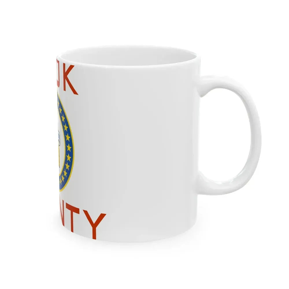 Flag of Cook County Illinois 1961-2022 (United States) White Coffee Mug - Go Mug Yourself