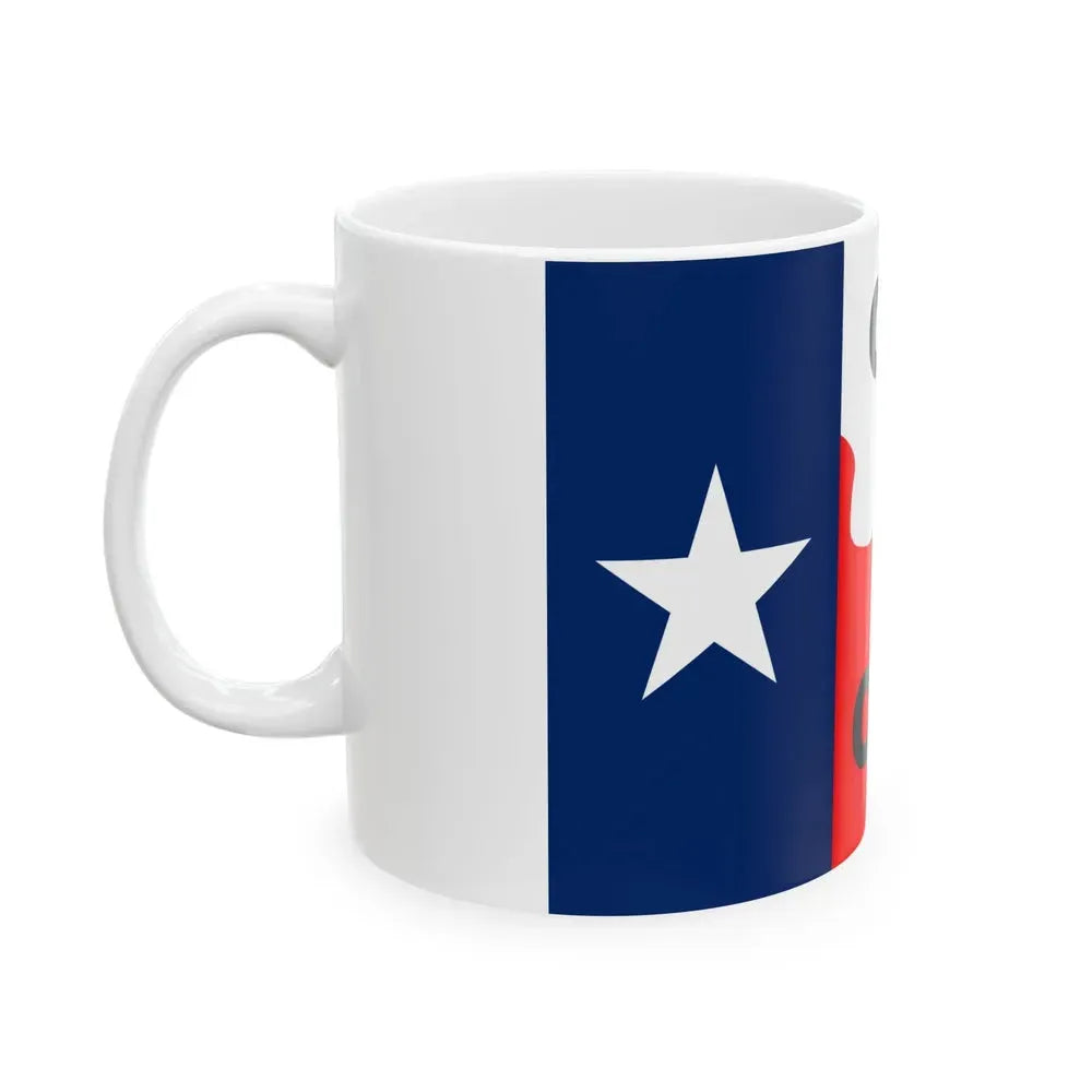 Flag of Cooke County Texas (United States) White Coffee Mug - Go Mug Yourself