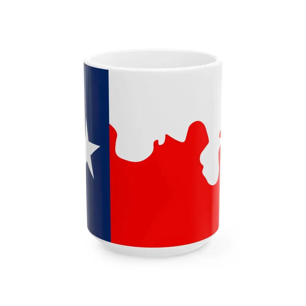 Flag of Cooke County Texas variant (United States) White Coffee Mug 15oz - Go Mug Yourself