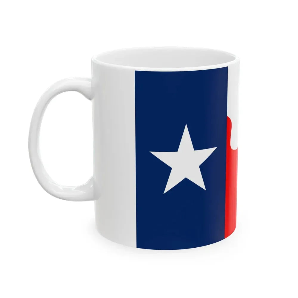 Flag of Cooke County Texas variant (United States) White Coffee Mug - Go Mug Yourself