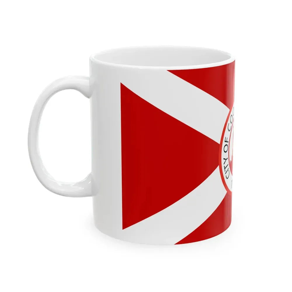 Flag of Cooper City Florida (United States) White Coffee Mug - Go Mug Yourself