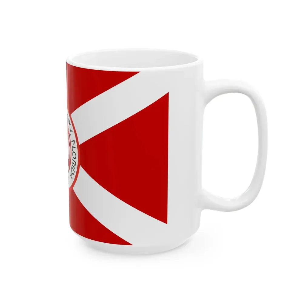 Flag of Cooper City Florida (United States) White Coffee Mug - Go Mug Yourself