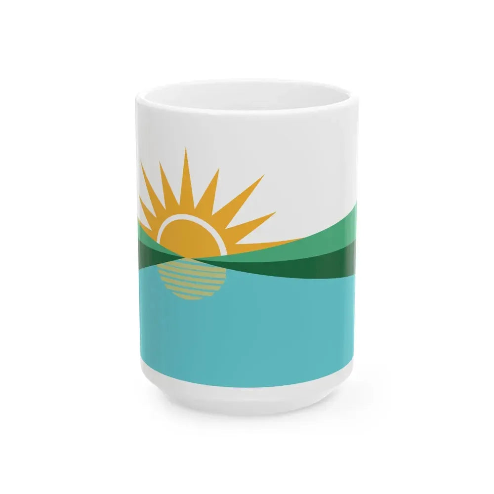 Flag of Coral Springs Florida (United States) White Coffee Mug 15oz - Go Mug Yourself