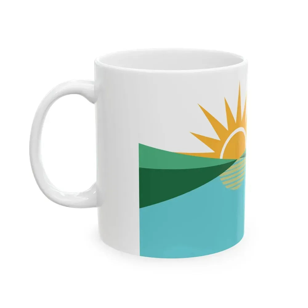 Flag of Coral Springs Florida (United States) White Coffee Mug - Go Mug Yourself
