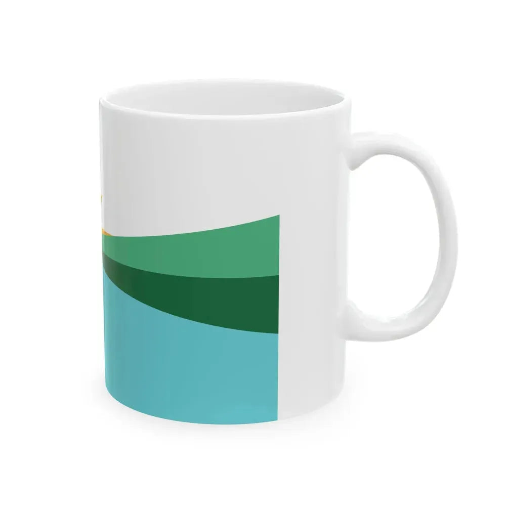 Flag of Coral Springs Florida (United States) White Coffee Mug - Go Mug Yourself