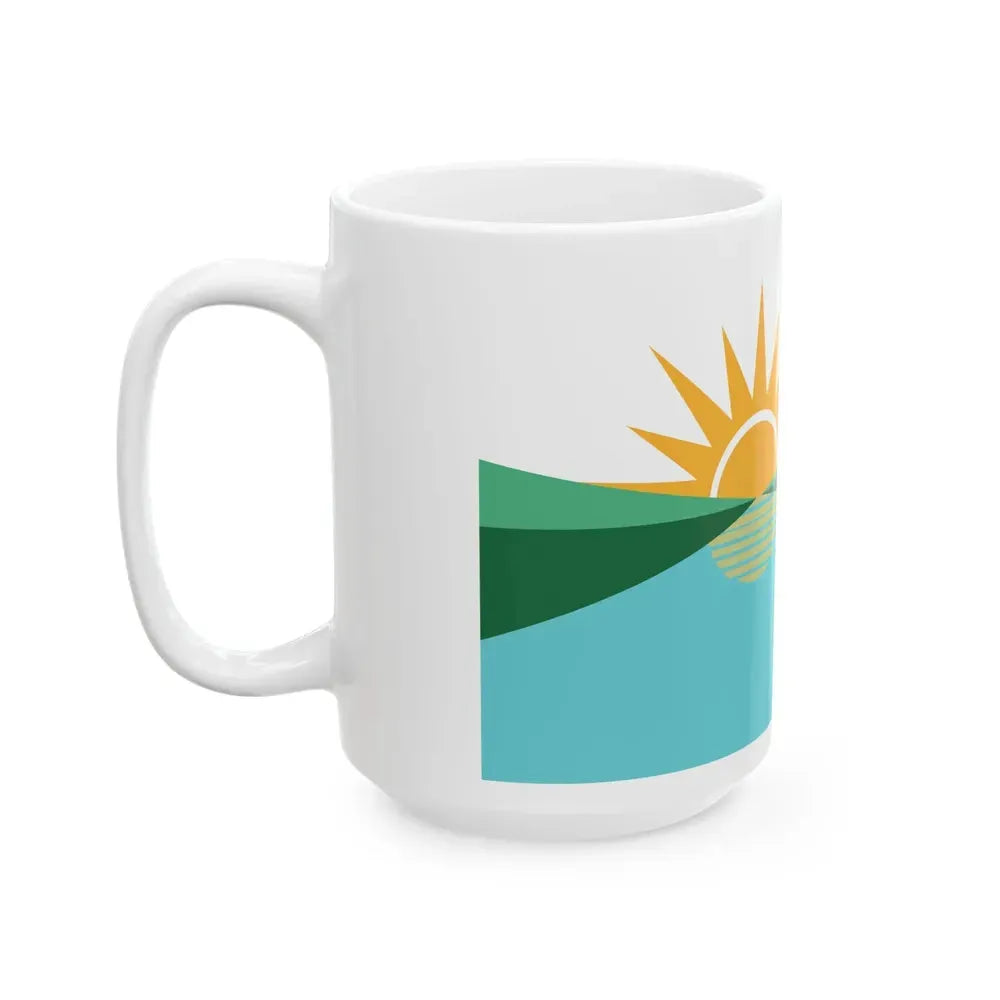 Flag of Coral Springs Florida (United States) White Coffee Mug - Go Mug Yourself