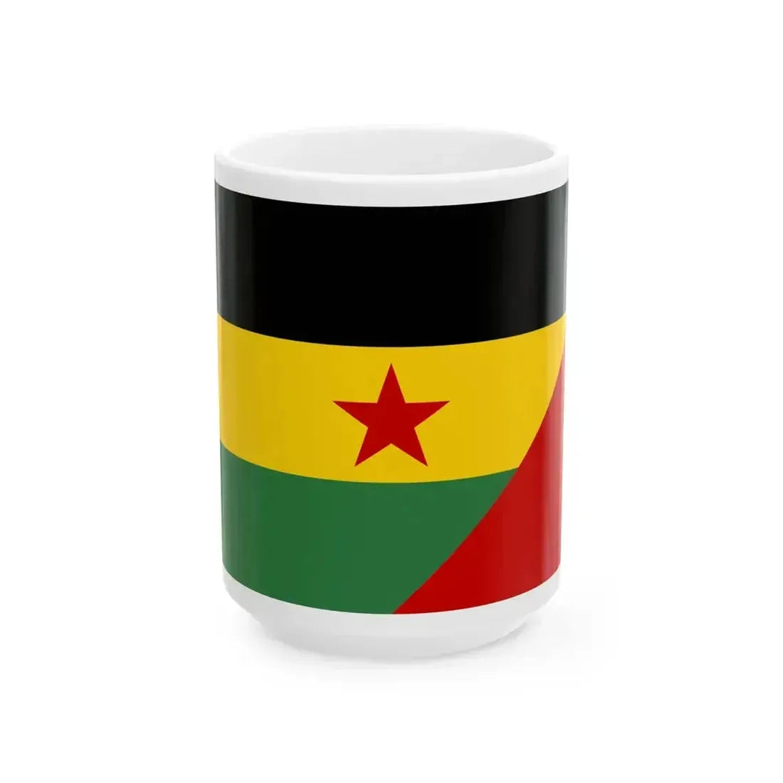 Flag of COREMO (Mozambique) White Coffee Mug 15oz - Go Mug Yourself