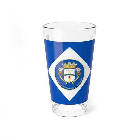 Flag of Corigliano (Italy) Pint Glass 16oz 16oz - Go Mug Yourself