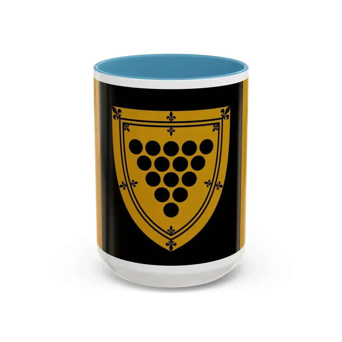 Flag of Cornwall Ontario Canada - Accent Coffee Mug 15oz Light Blue - Go Mug Yourself