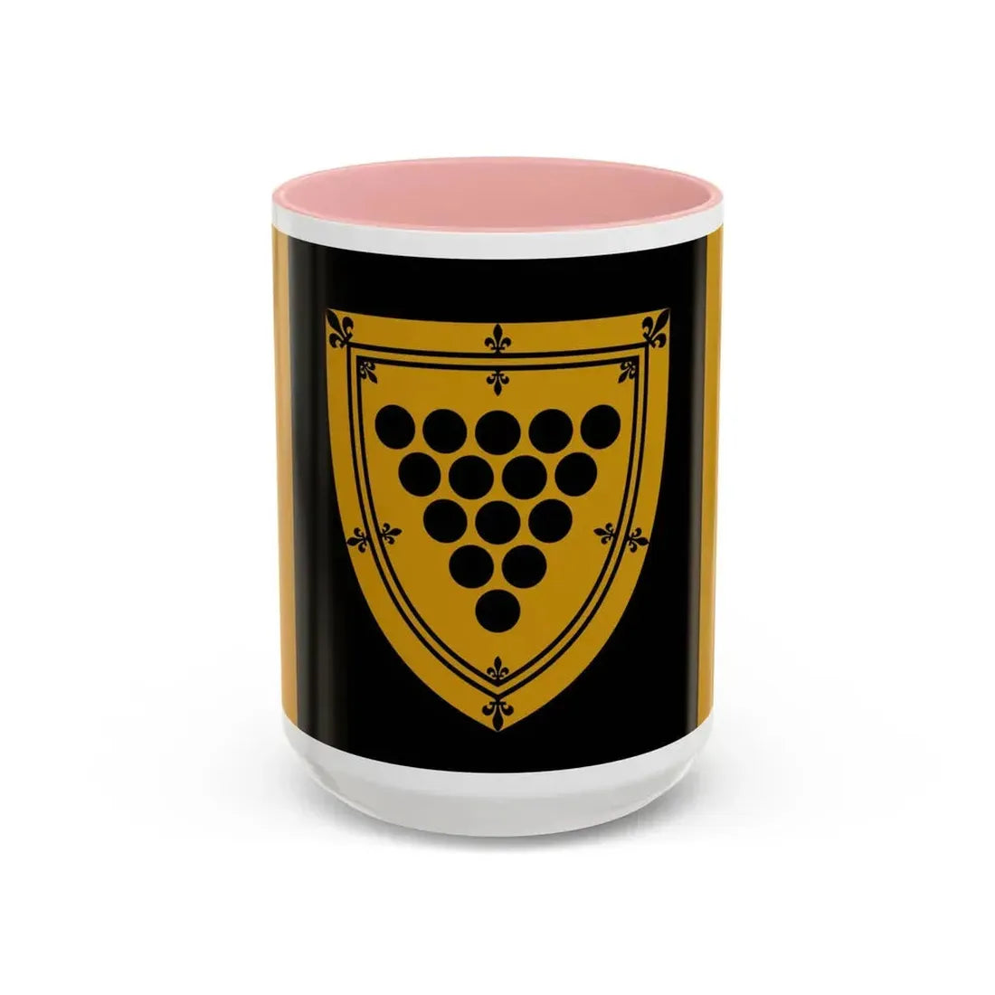 Flag of Cornwall Ontario Canada - Accent Coffee Mug 15oz Pink - Go Mug Yourself
