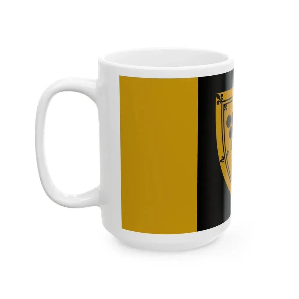 Flag of Cornwall Ontario Canada - White Coffee Mug - Go Mug Yourself