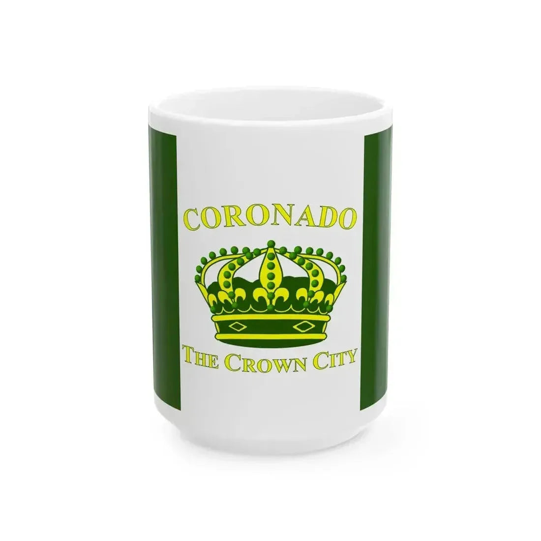 Flag of Coronado California (United States) White Coffee Mug 15oz - Go Mug Yourself