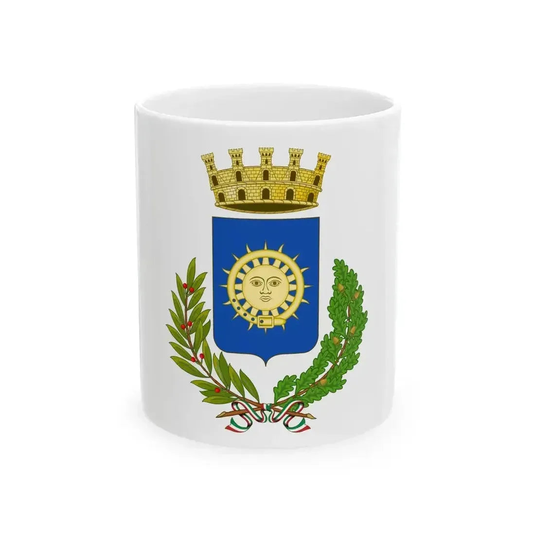 Flag of Correggio (Italy) White Coffee Mug 11oz - Go Mug Yourself