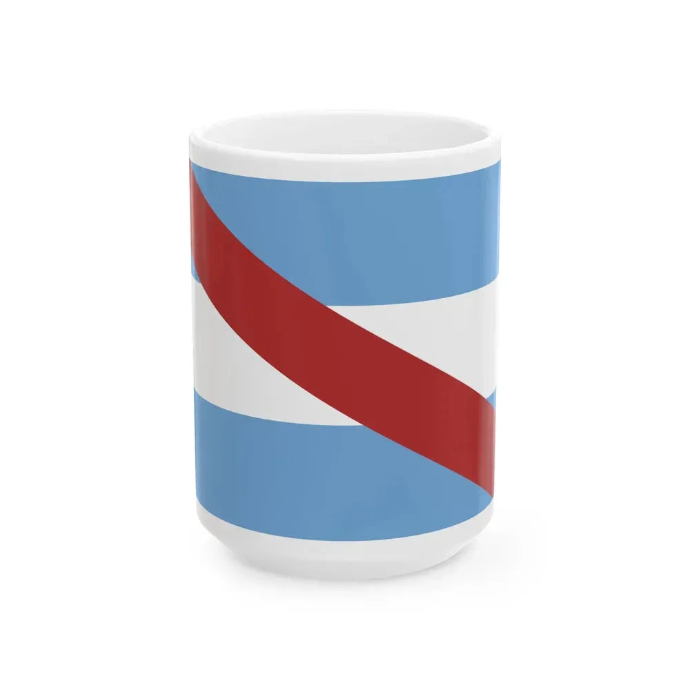 Flag of Corrientes 1820-1822 (Argentina) White Coffee Mug 15oz - Go Mug Yourself
