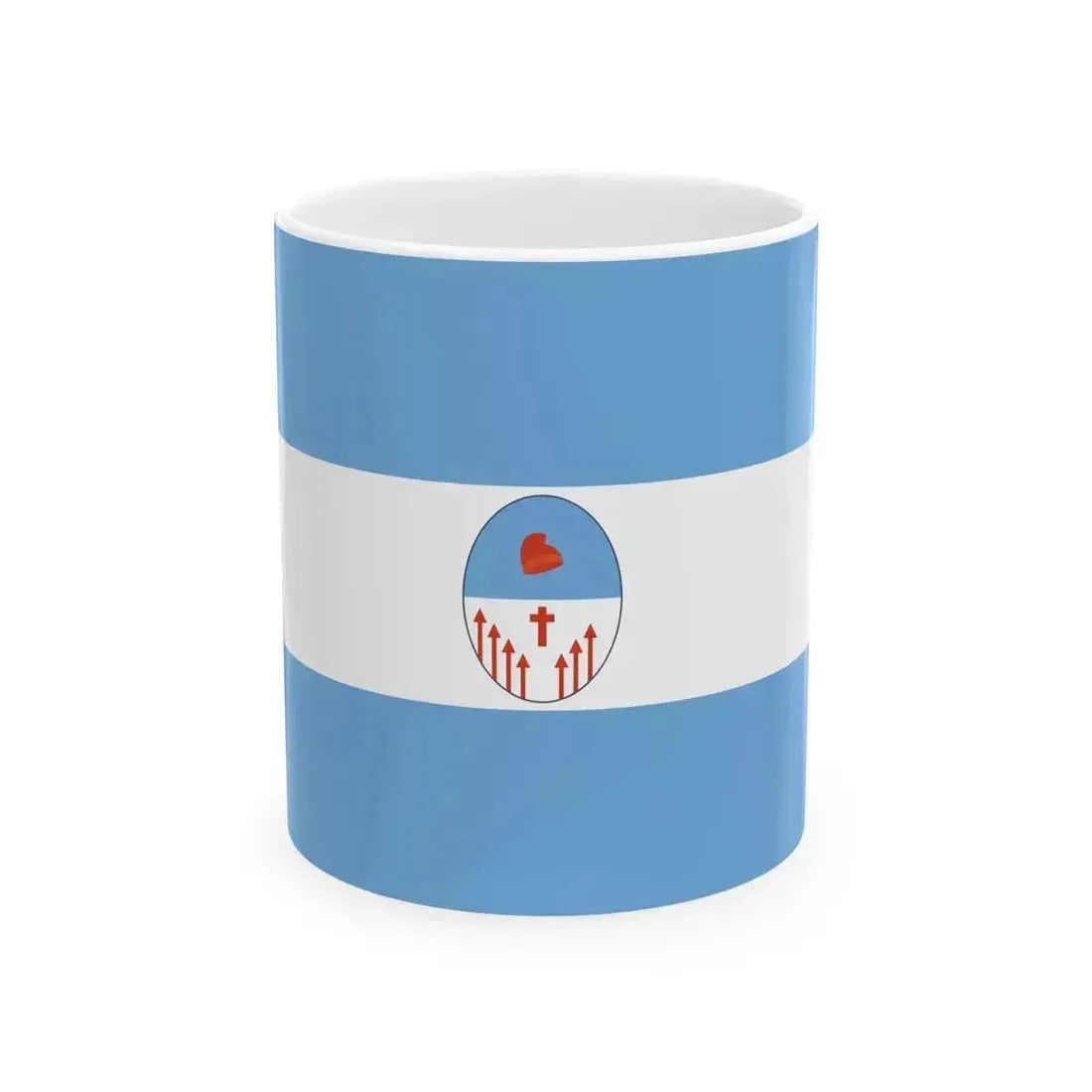 Flag of Corrientes 1822 (Argentina) White Coffee Mug 11oz - Go Mug Yourself