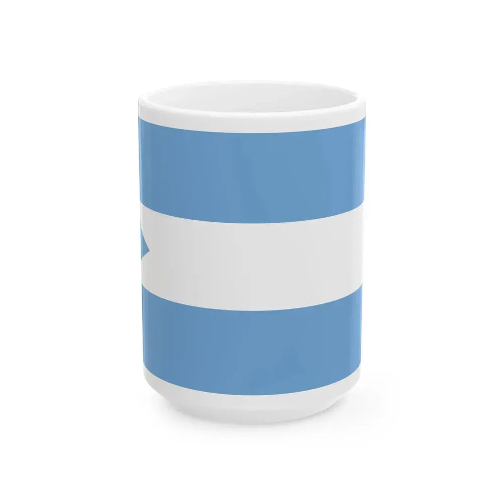 Flag of Corrientes 1823-1825 (Argentina) White Coffee Mug 15oz - Go Mug Yourself