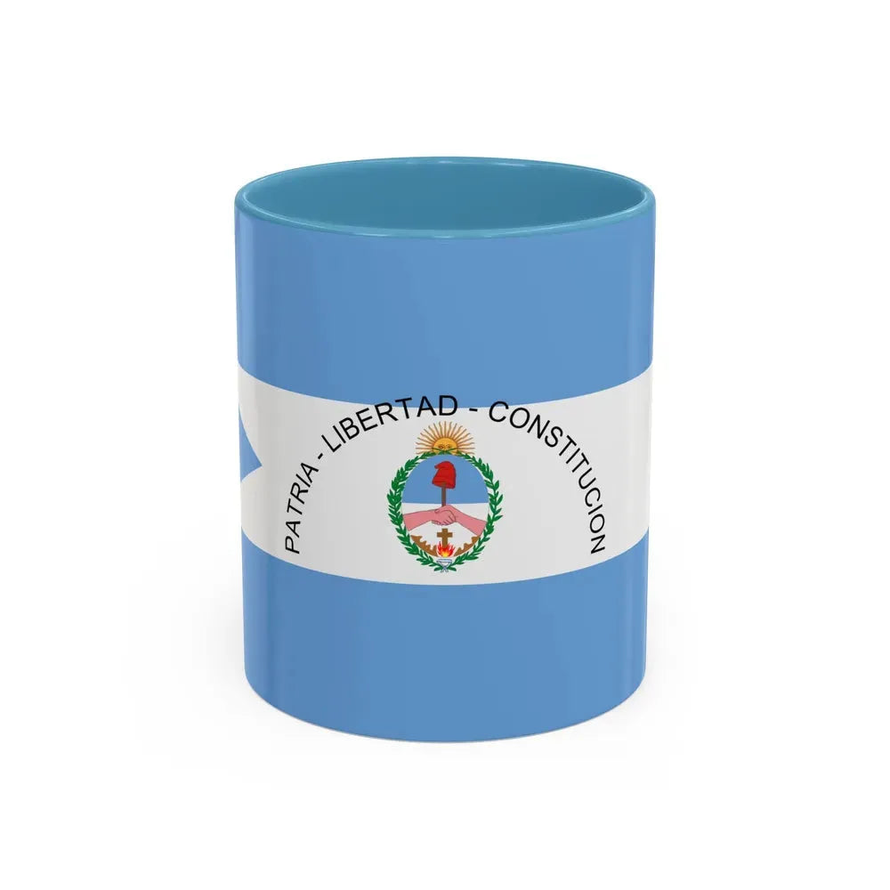 Flag of Corrientes Province Argentina - Accent Coffee Mug 11oz Light Blue - Go Mug Yourself
