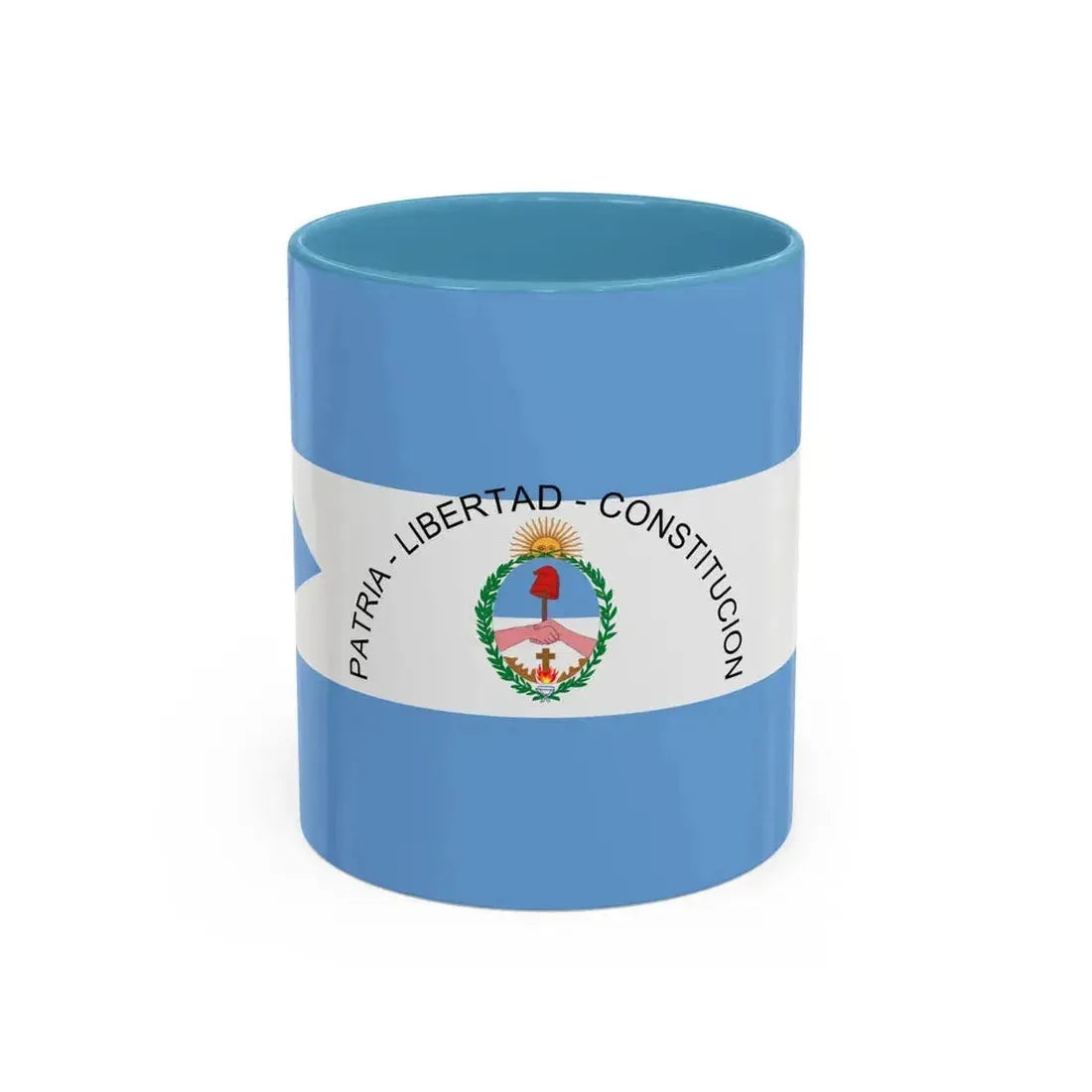 Flag of Corrientes Province Argentina - Accent Coffee Mug 11oz Light Blue - Go Mug Yourself