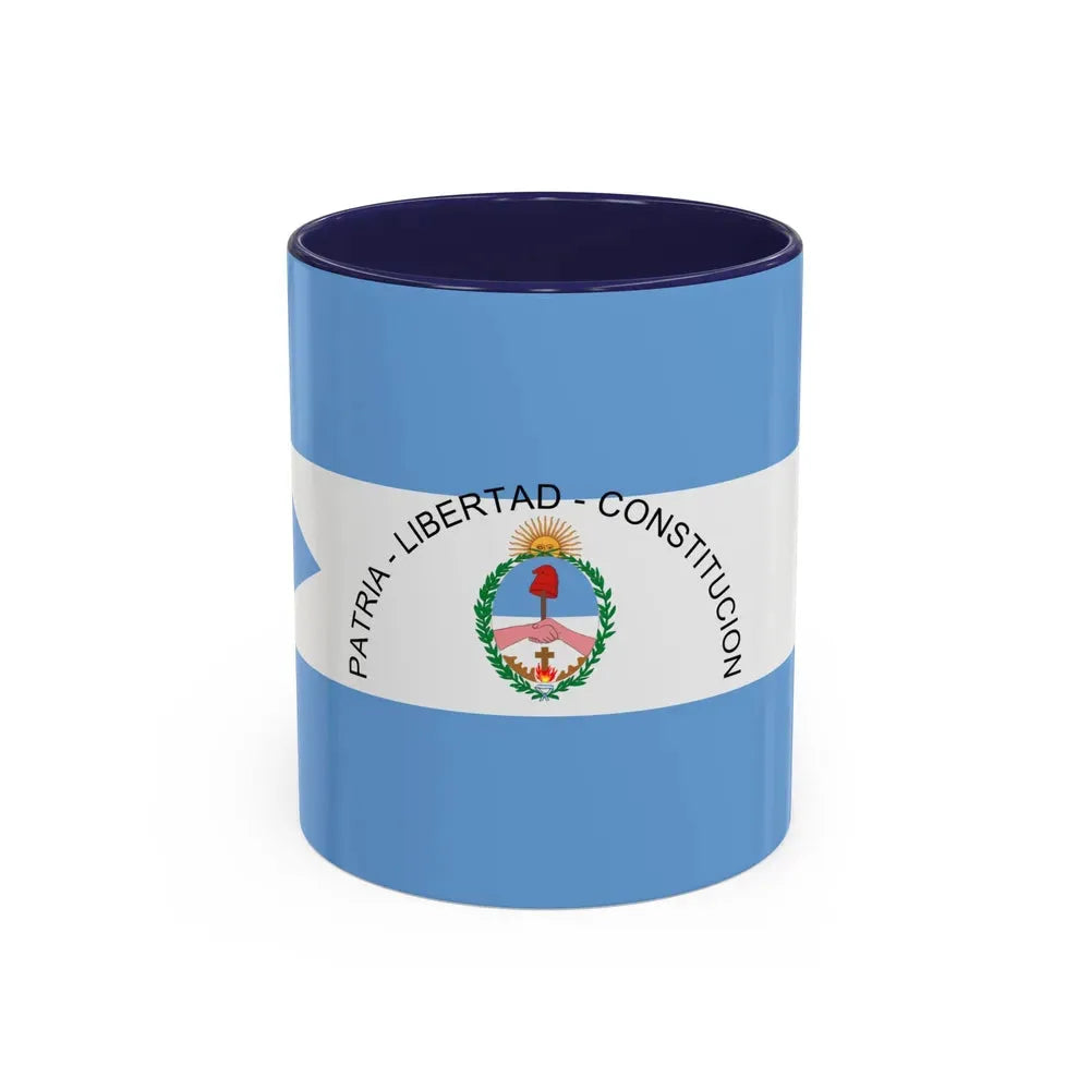 Flag of Corrientes Province Argentina - Accent Coffee Mug 11oz Navy - Go Mug Yourself