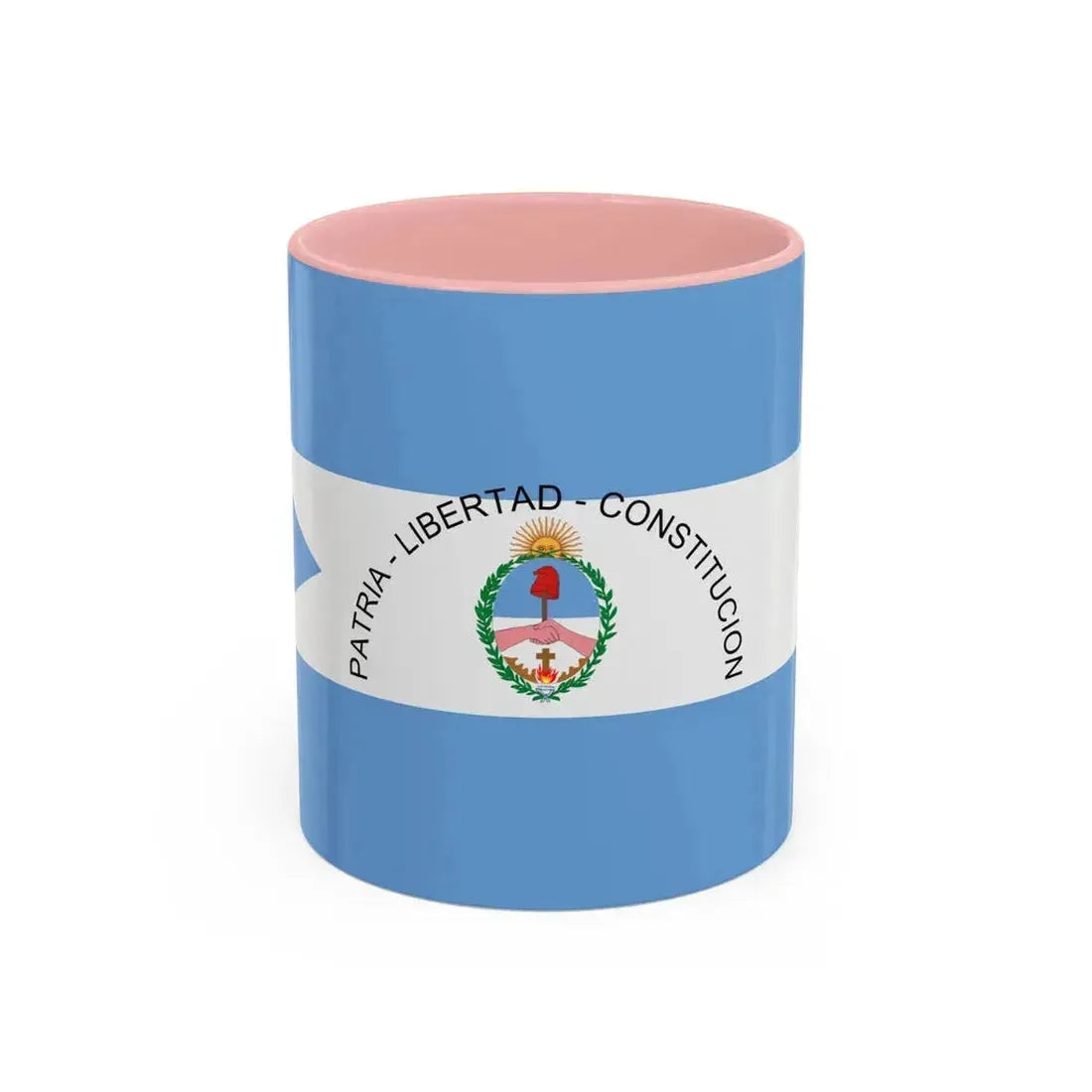 Flag of Corrientes Province Argentina - Accent Coffee Mug 11oz Pink - Go Mug Yourself