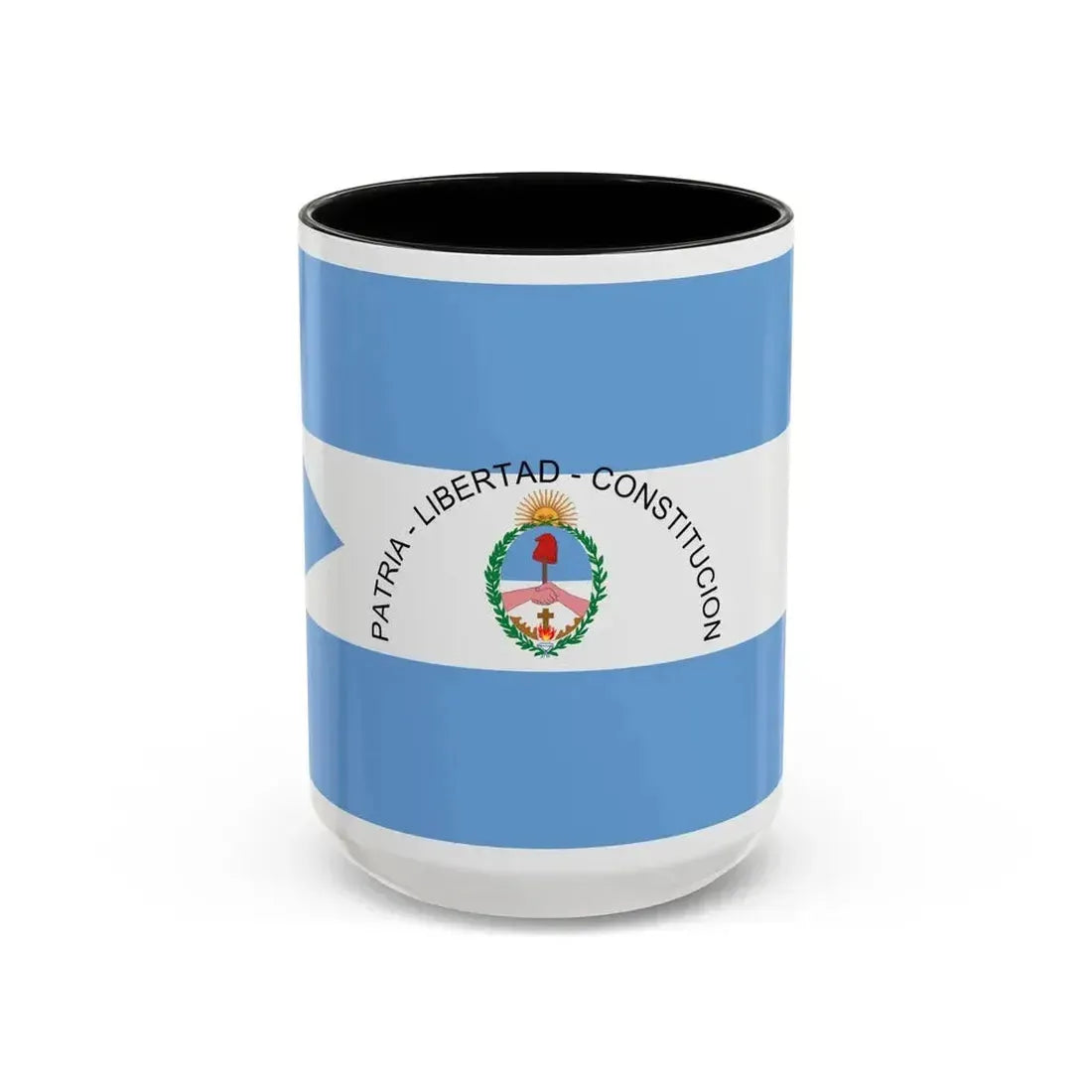 Flag of Corrientes Province Argentina - Accent Coffee Mug 15oz Black - Go Mug Yourself