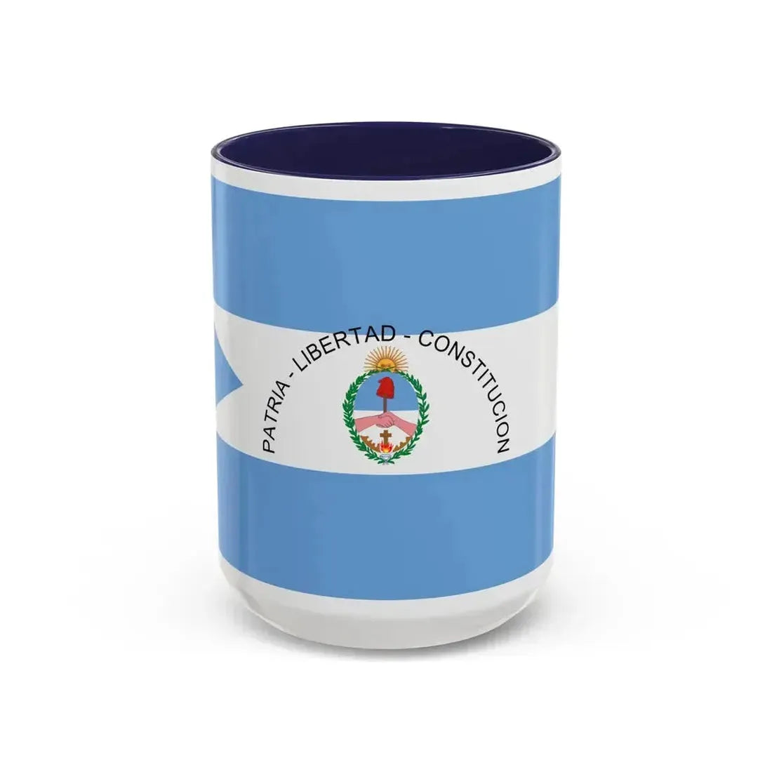 Flag of Corrientes Province Argentina - Accent Coffee Mug 15oz Navy - Go Mug Yourself