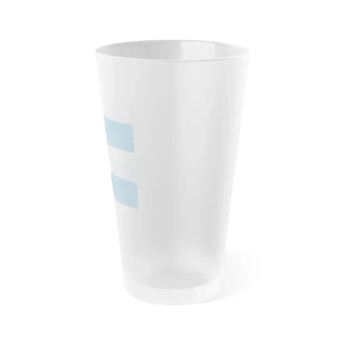 Flag of Corrientes Province Argentina - Frosted Pint Glass 16oz - Go Mug Yourself