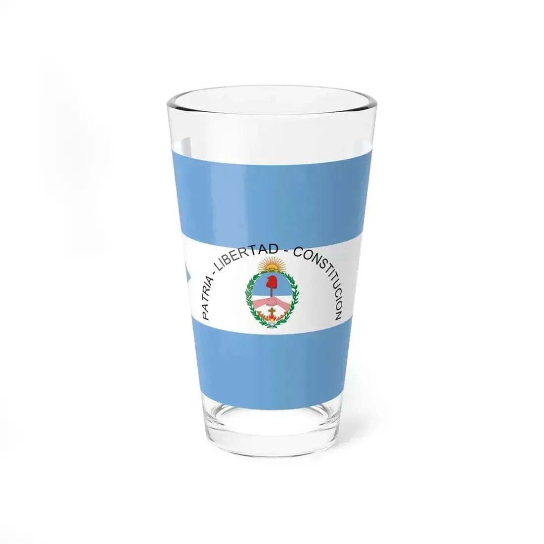 Flag of Corrientes Province Argentina - Pint Glass 16oz 16oz - Go Mug Yourself