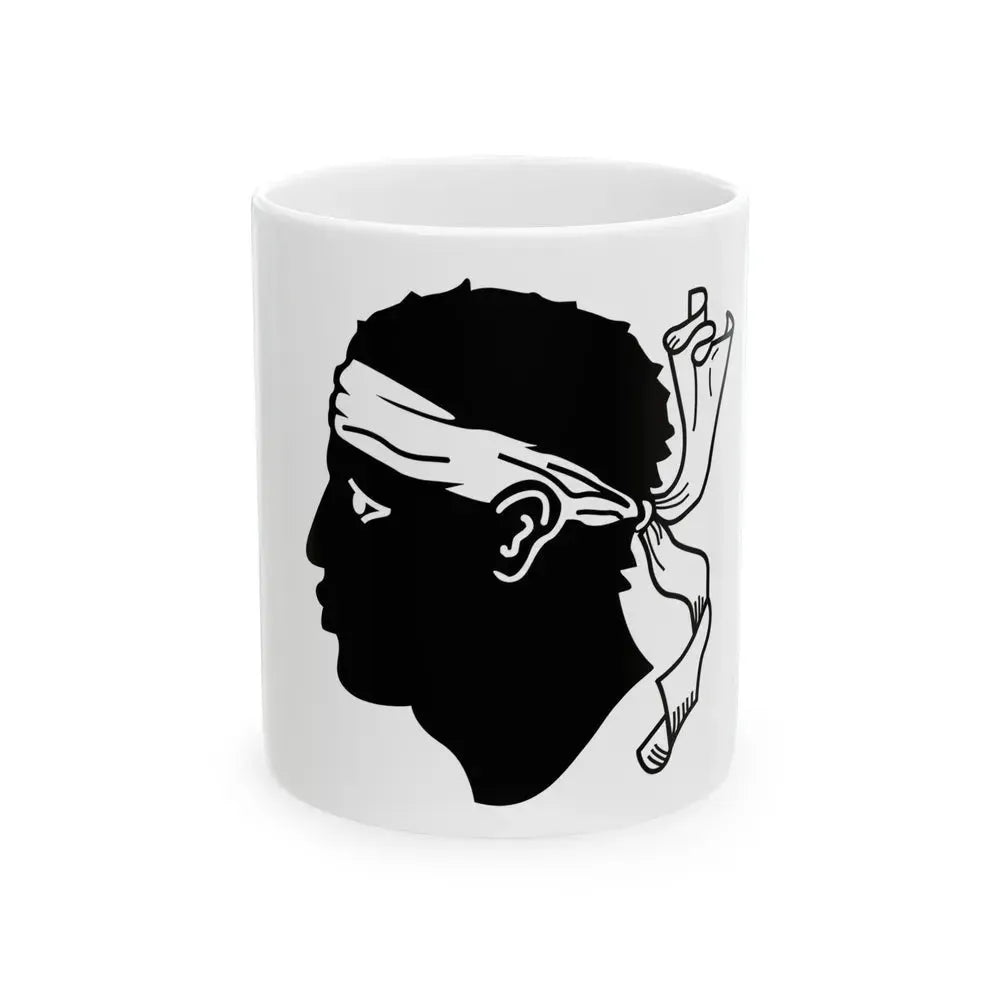 Flag of Corsica France - White Coffee Mug 11oz - Go Mug Yourself