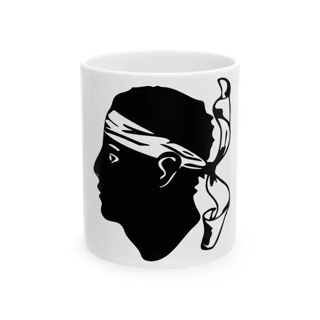 Flag of Corsica Variant (France) White Coffee Mug 11oz - Go Mug Yourself