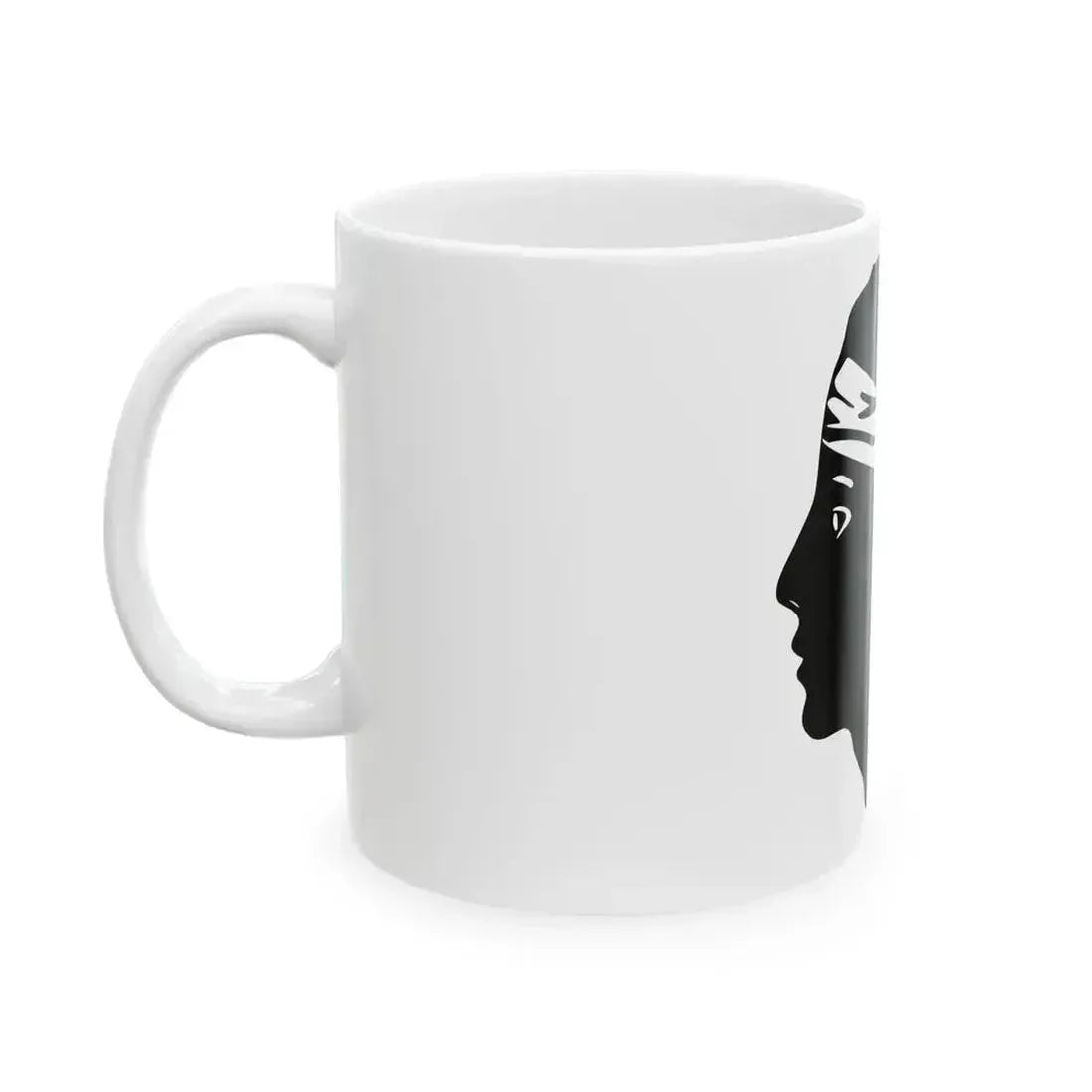 Flag of Corsica Variant (France) White Coffee Mug - Go Mug Yourself