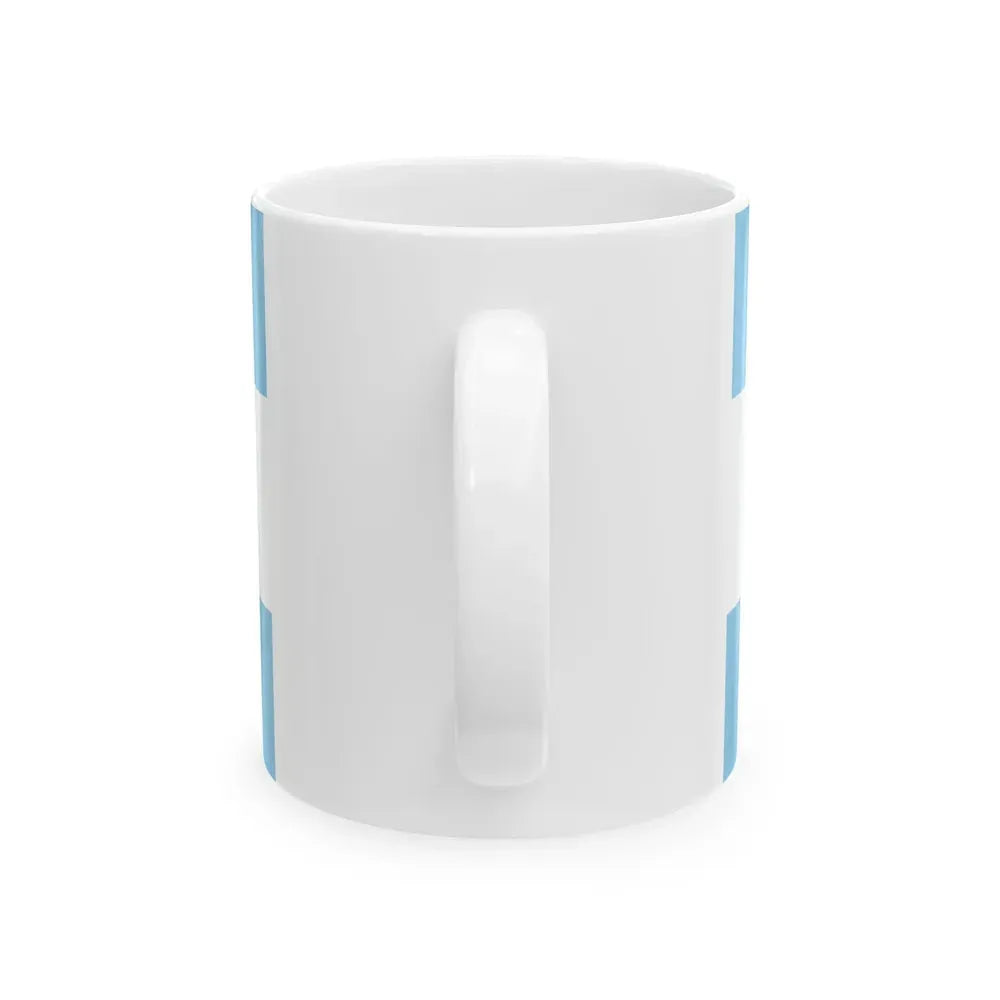 Flag of Costa Rica 1824-1840 (Costa Rica) White Coffee Mug - Go Mug Yourself