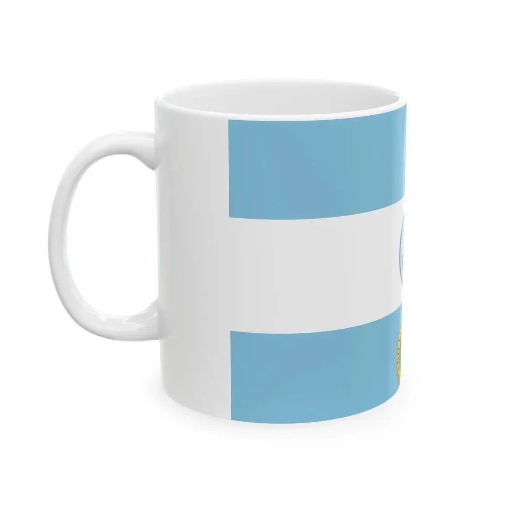 Flag of Costa Rica 1824 (Costa Rica) White Coffee Mug - Go Mug Yourself