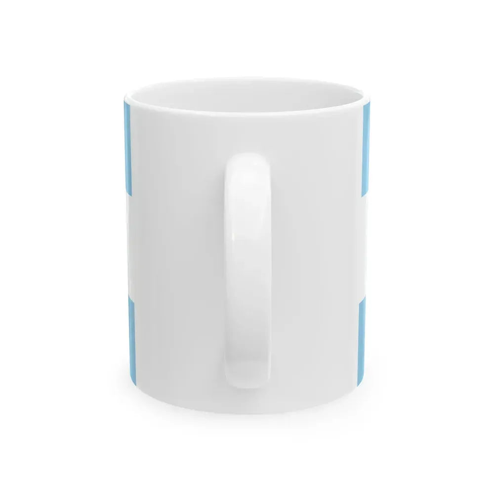 Flag of Costa Rica 1842-1848 (Costa Rica) White Coffee Mug - Go Mug Yourself