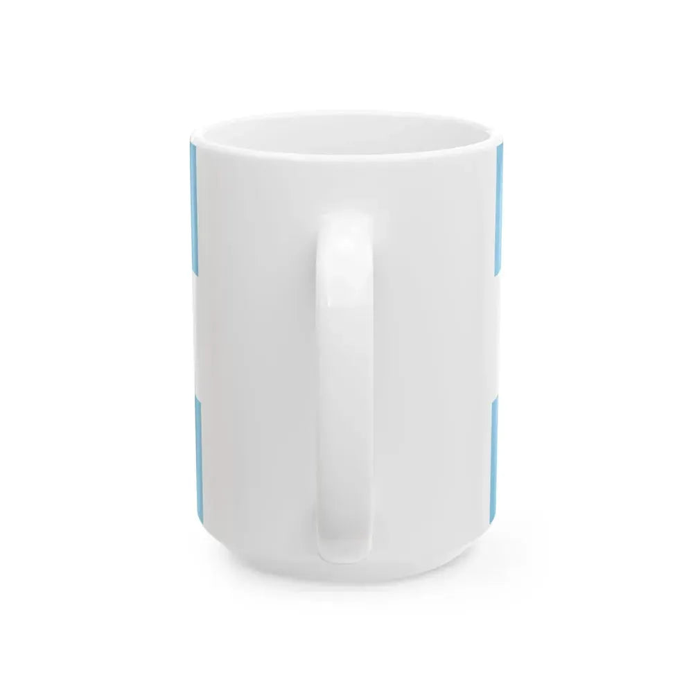 Flag of Costa Rica 1842-1848 (Costa Rica) White Coffee Mug - Go Mug Yourself