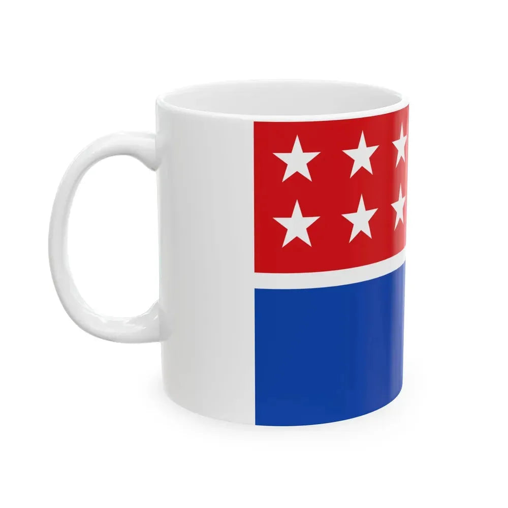 Flag of Costa Rica 1845 proposal (Costa Rica) White Coffee Mug - Go Mug Yourself