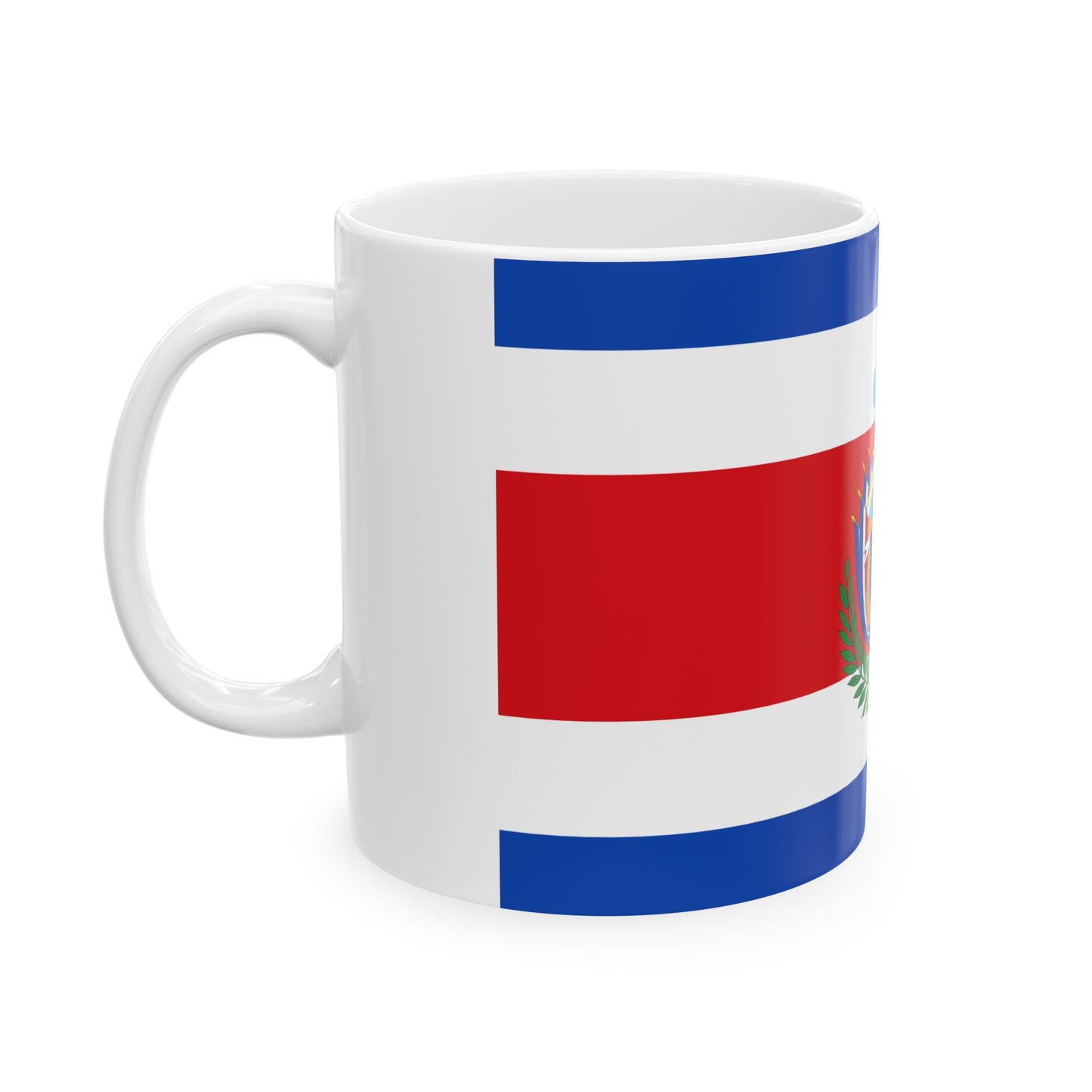 Flag of Costa Rica 1848-1906 (Costa Rica) White Coffee Mug-Go Mug Yourself