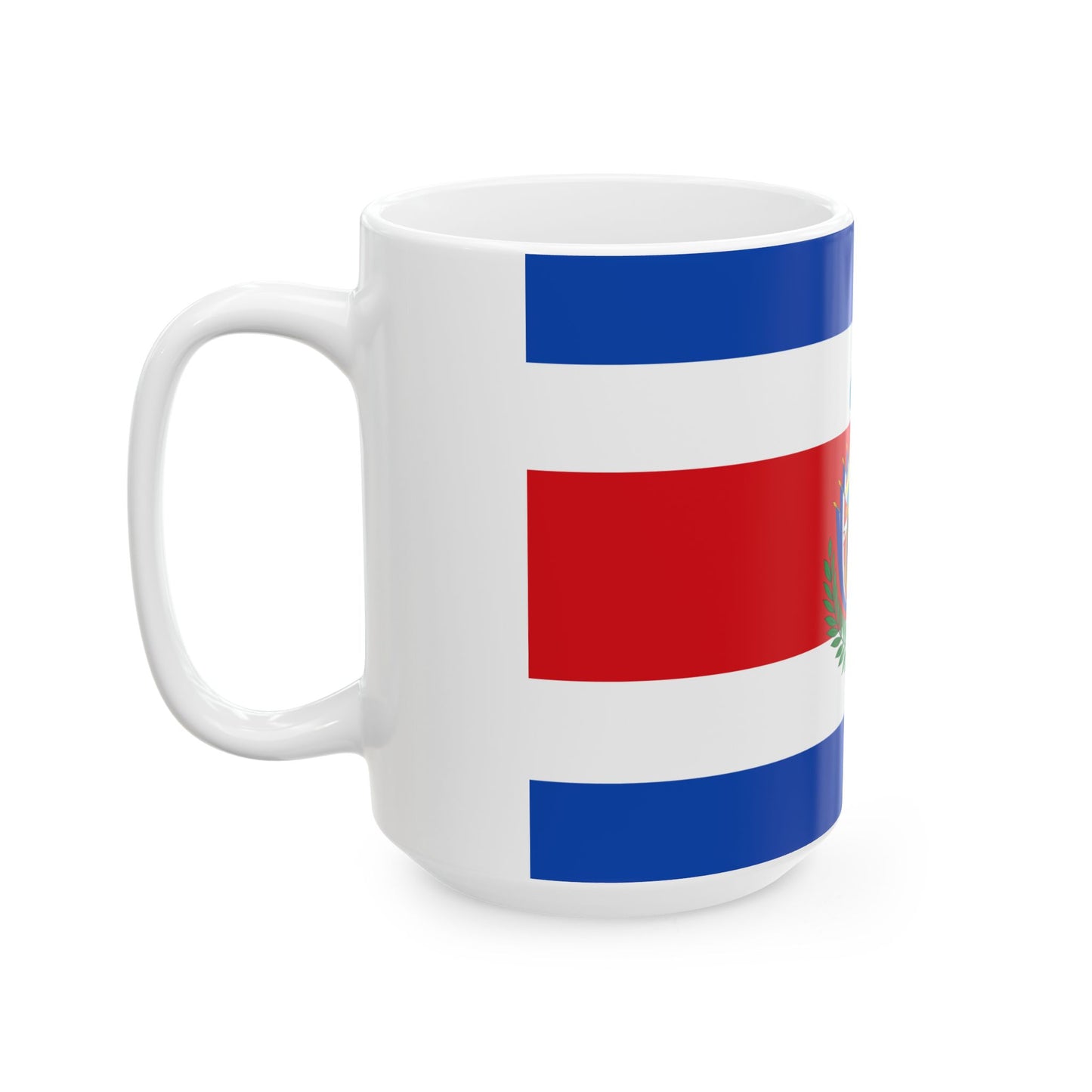 Flag of Costa Rica 1848-1906 (Costa Rica) White Coffee Mug-Go Mug Yourself