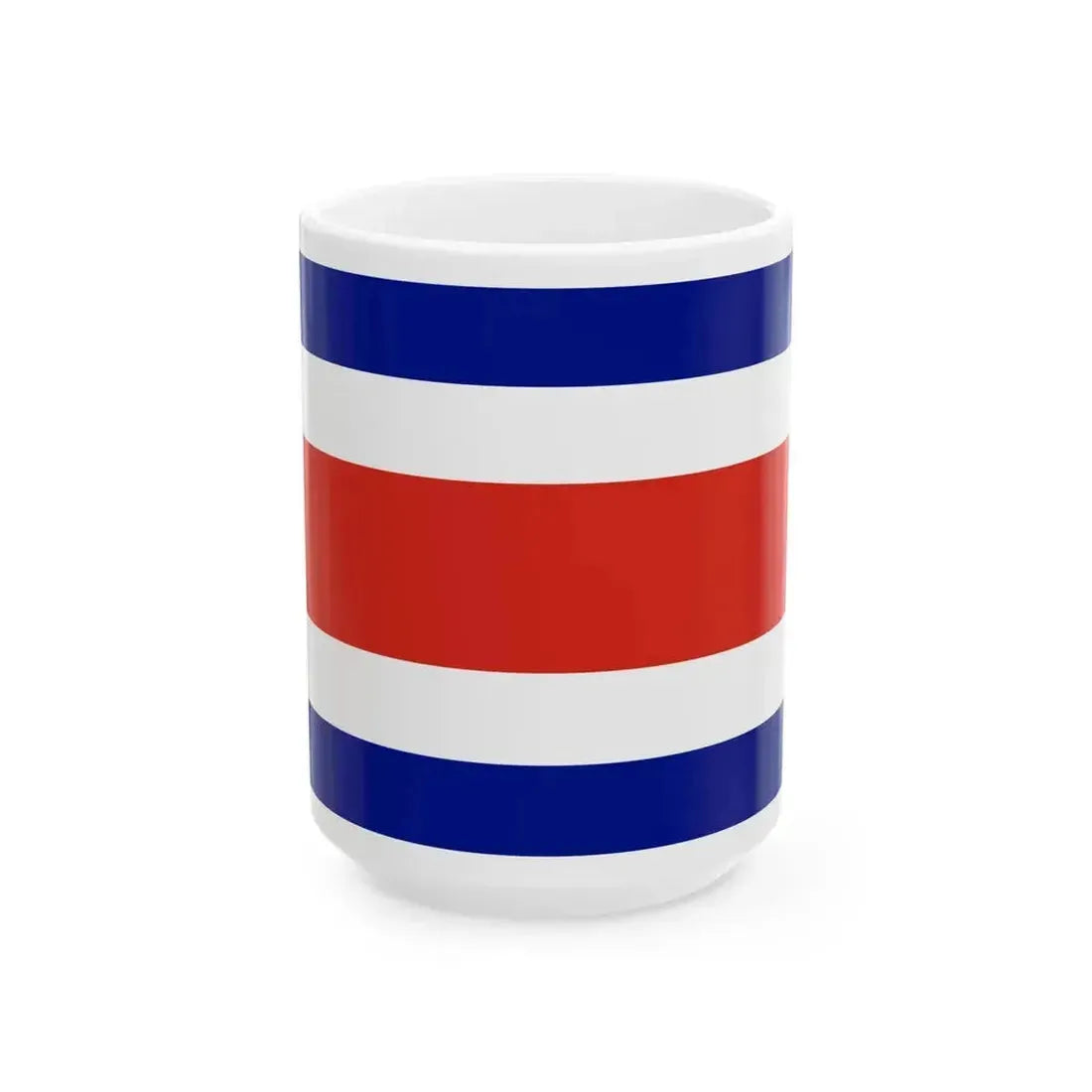 Flag of Costa Rica 3-2 (Costa Rica) White Coffee Mug 15oz - Go Mug Yourself