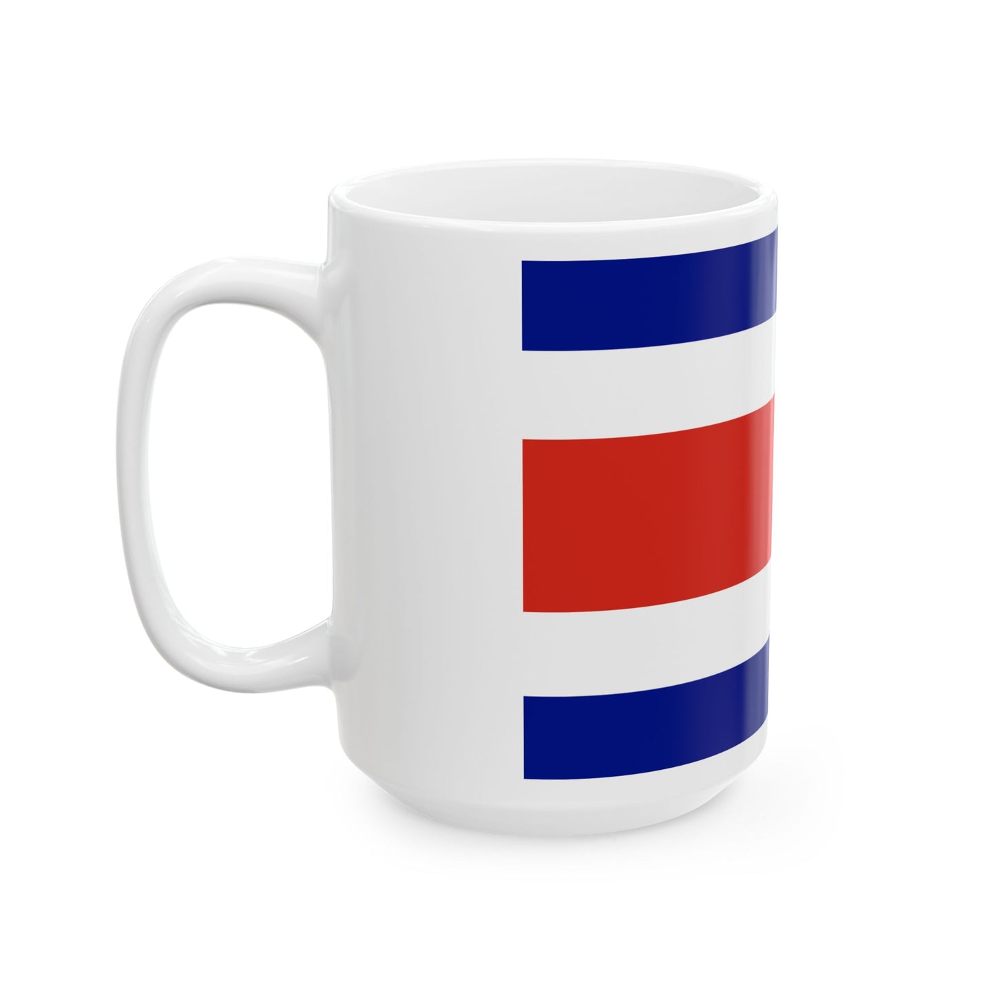 Flag of Costa Rica 3-2 (Costa Rica) White Coffee Mug-Go Mug Yourself