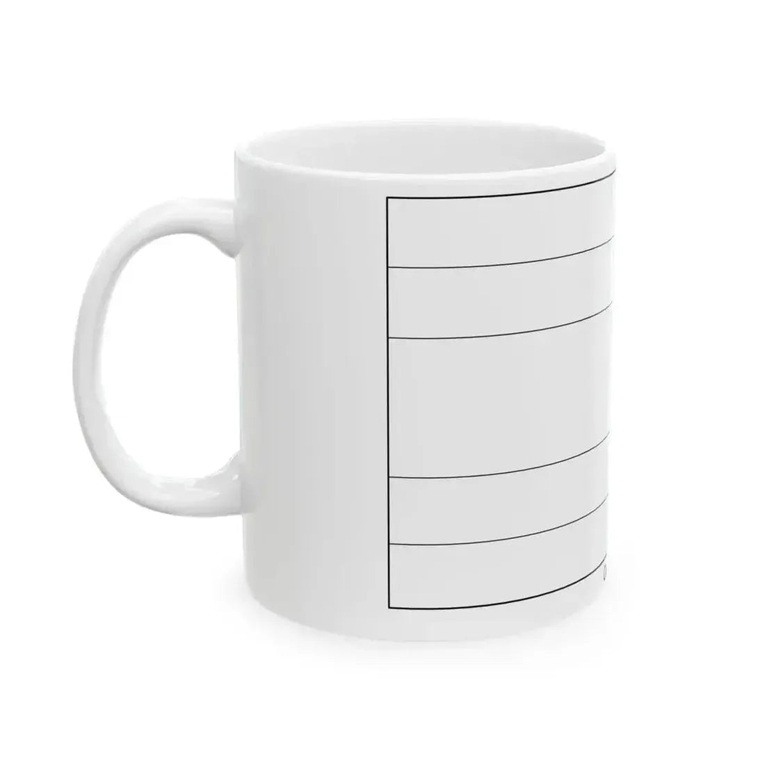 Flag of Costa Rica colouring page (Costa Rica) White Coffee Mug - Go Mug Yourself