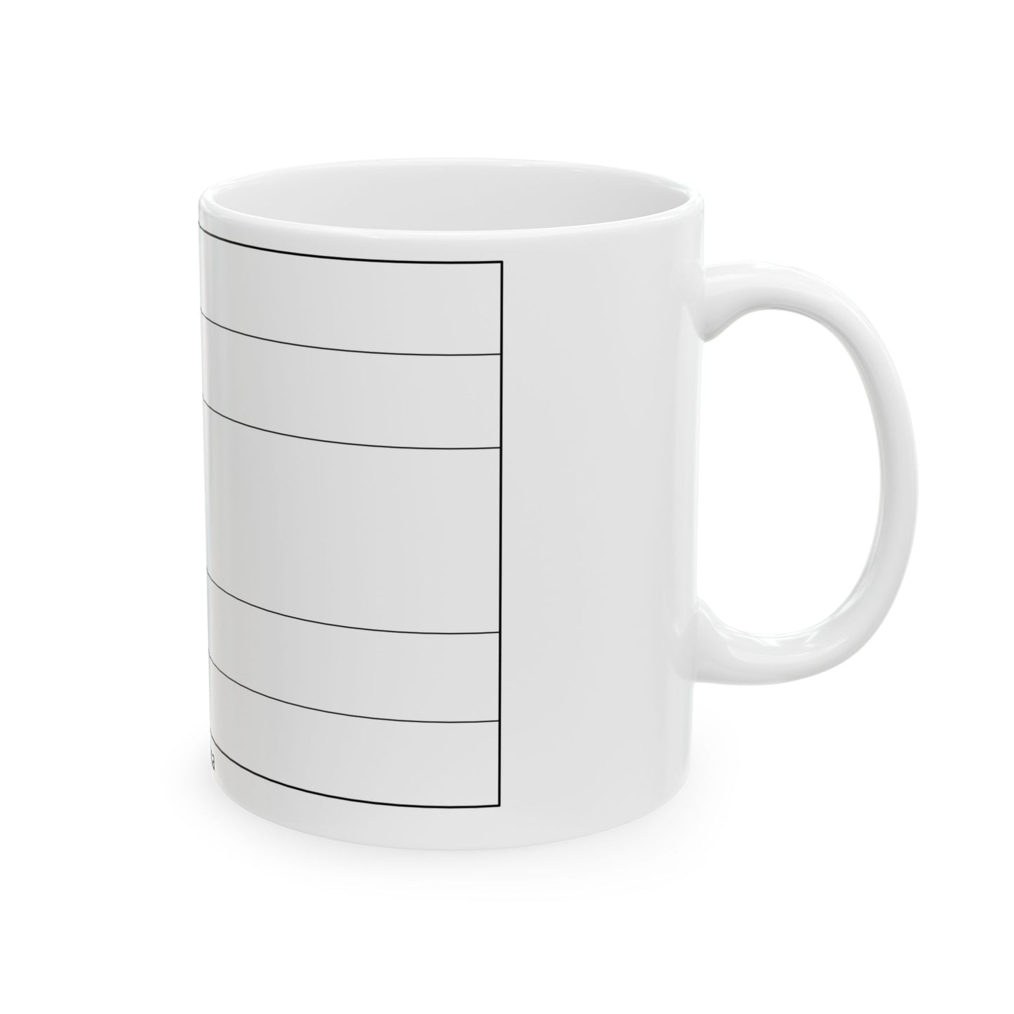 Flag of Costa Rica colouring page (Costa Rica) White Coffee Mug-Go Mug Yourself