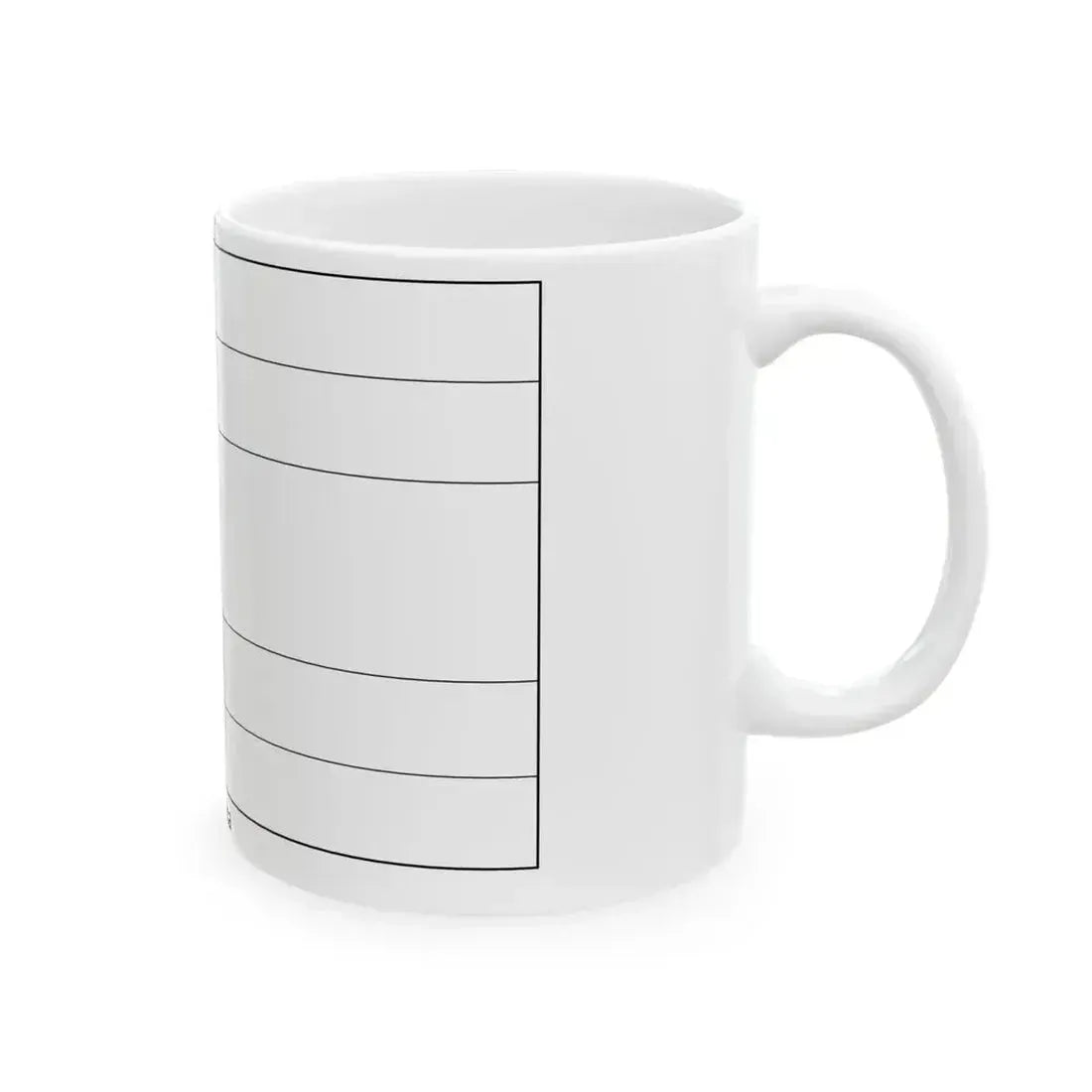 Flag of Costa Rica colouring page (Costa Rica) White Coffee Mug - Go Mug Yourself