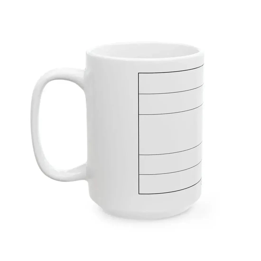 Flag of Costa Rica colouring page (Costa Rica) White Coffee Mug - Go Mug Yourself